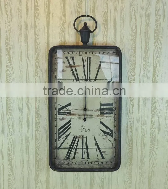 Handmade vintage home decorative metal wall clocks