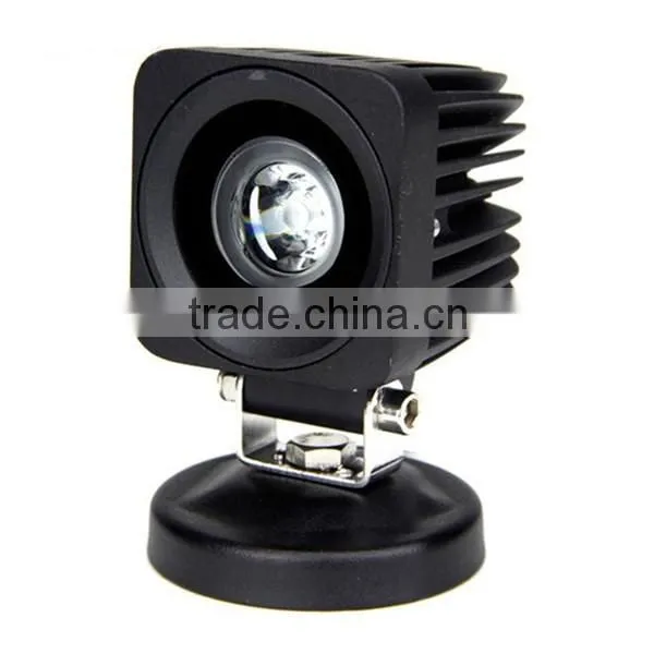 High power 10w led work light,12v square led work light for motorcycle offroad car truck