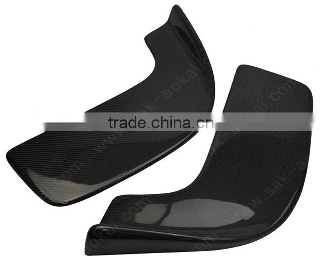 Front bumper splitter flap carbon fiber fit to all cars