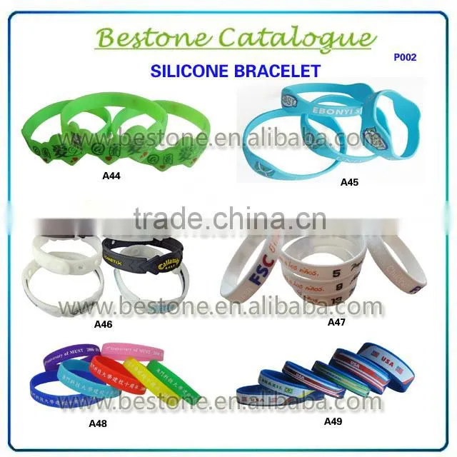 2015 the newest Silicone Bracelet custom bracelet