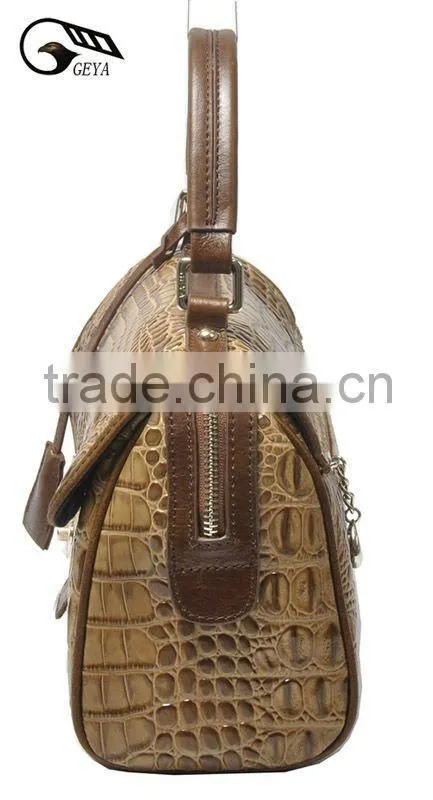 New Fashion 2012! Mini Lady CROCO Genuine Leather Handbag
