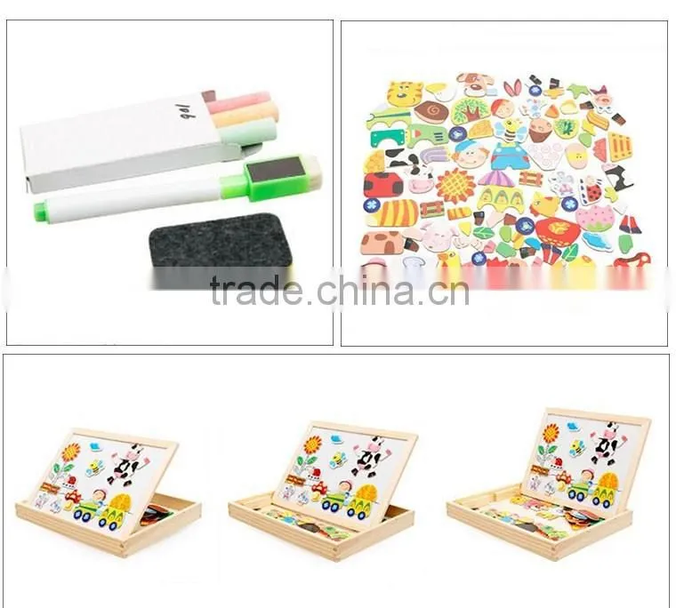 Brain teaser Magnetic Wooden Puzzle for gift