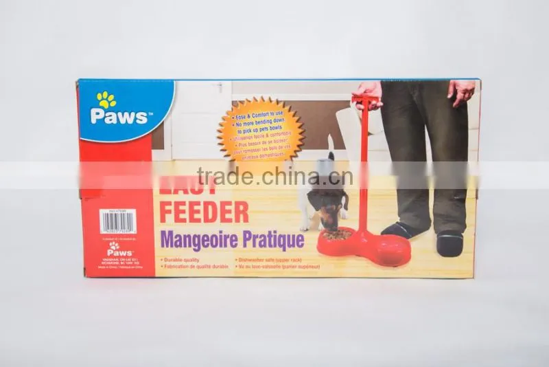 best seller easy feeder double plastic pet bowl