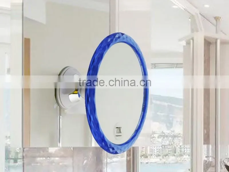 Swivel Bathroom 10x magnification mirror wall mounted suction cup shower mirror