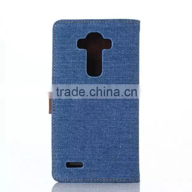 New product case for lg g4,special design case for LG phone ,demin style pu leather case for lg g4 with wallet