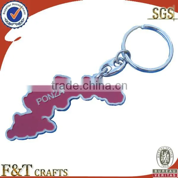 Custom antique copper plated high quality embossed logo keychain