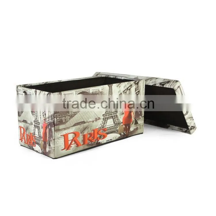 living room sofa modern custom folding storage pouf ottoman