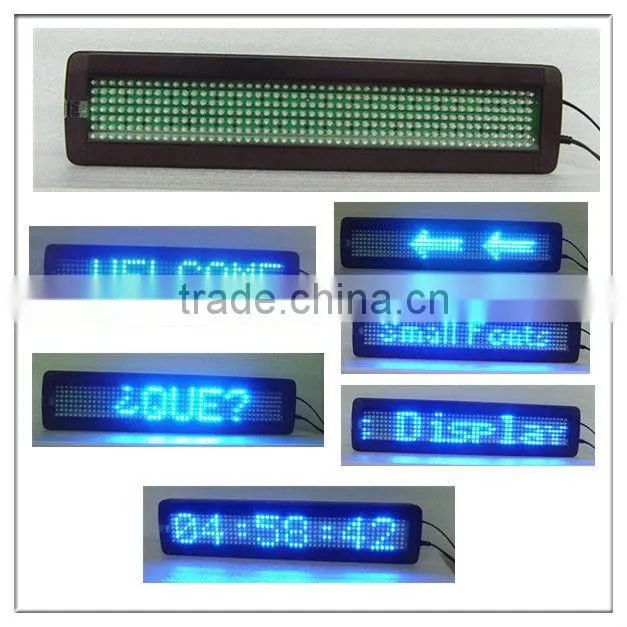 Single blue PC software and Infrared Keypad Communication semi-outdoor P7.62-7*50B dot matrix led display