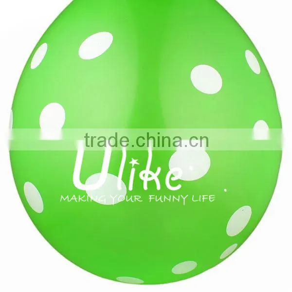 2014 promotional ballons printed latex ballon Polka Dot Balloons decoration ballon s