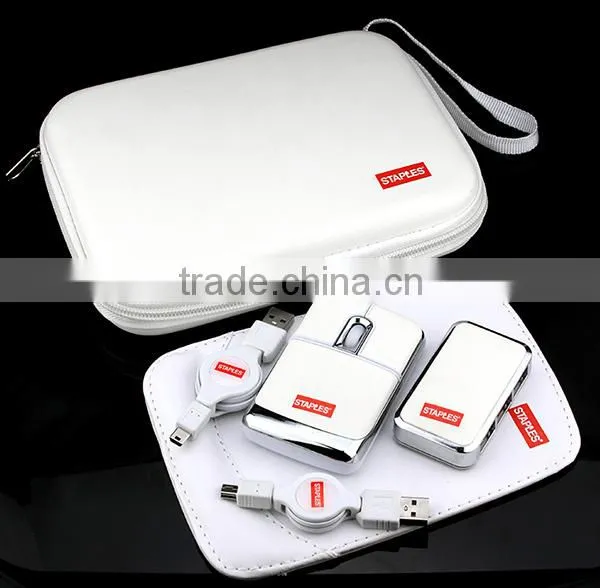 USB computer set white leather for high class premium gifts set