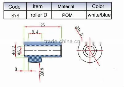 Side Guide Rollers D for 908
