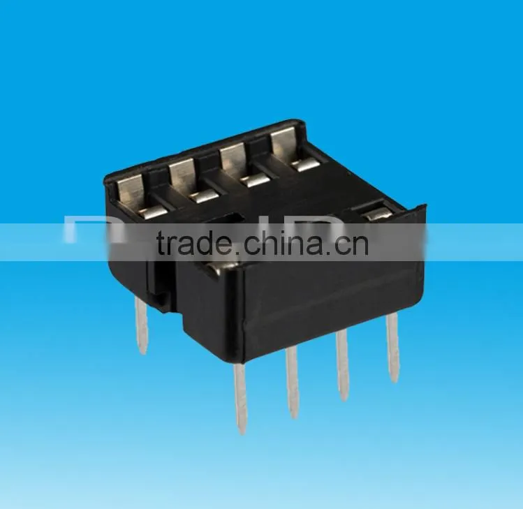 2.54mm raster 14.3mm Round Pin Machine Pin IC Socket