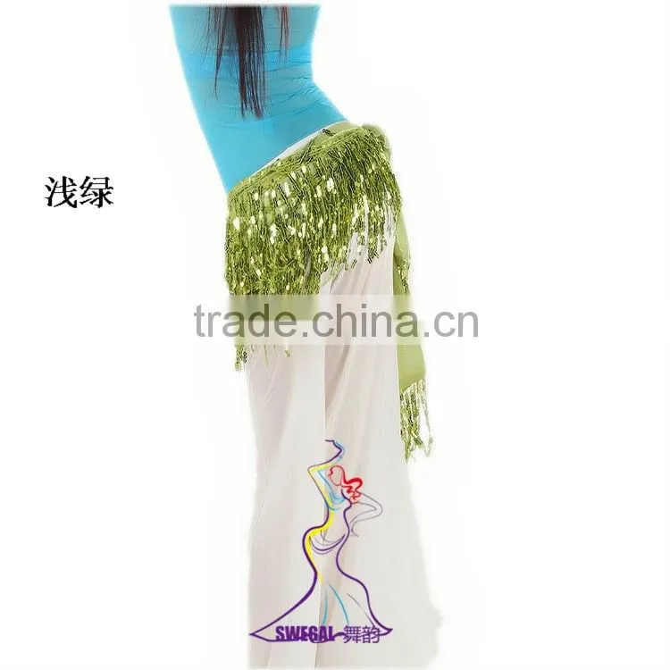 SWEGAL J13055 bright sequin belly dance hip scarf