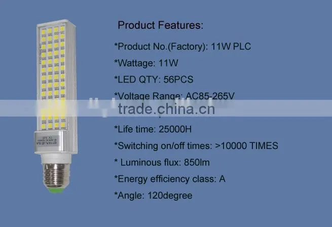 11W 850lm E27 LED PL light PL Light
