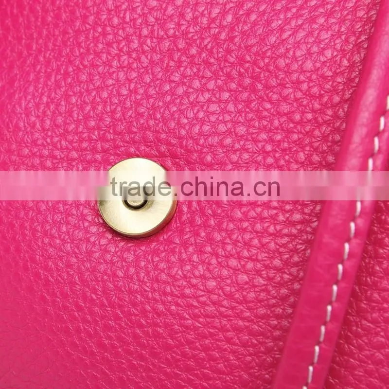 Dongguan factory sell directly simple small size real leather ladies backpack