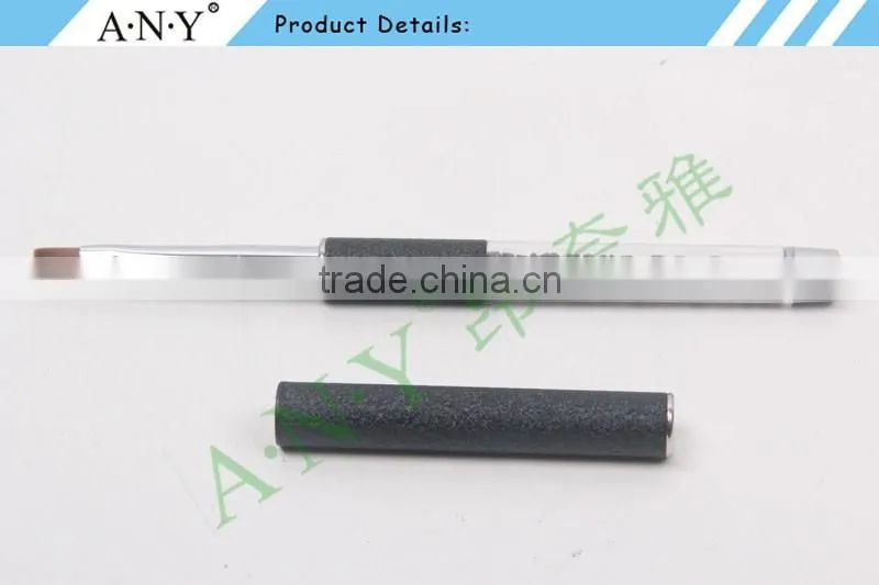 ANY New Arrival Mental Handle Pure Color Flat Hair Gel Nail Art Brush Hot Sale