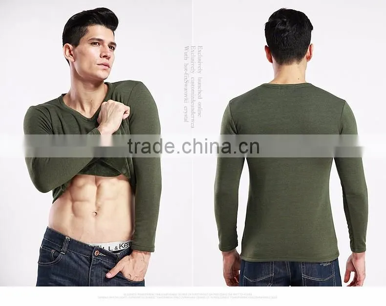 Sexy heated Thermal Underwear Sets Thick Plus Velet Long Johns For Men,thermal long johns