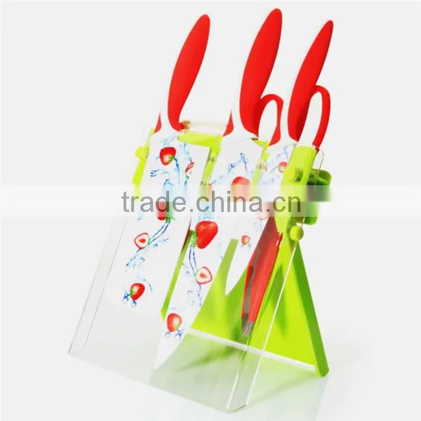 Promotional cheap price printed color 420 stainless steel knife