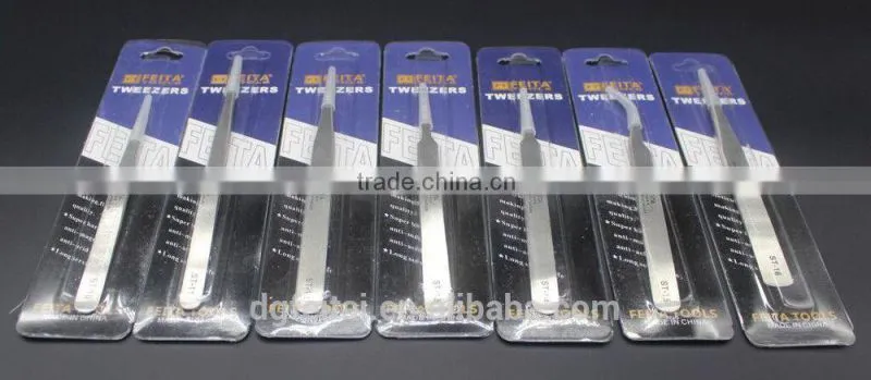 Donggaun ST Series Eyebrow Stainless Steel Precision Pointed Tweezers