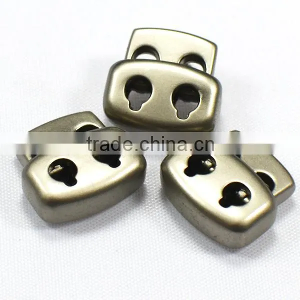 two hole metal toggle button for garment