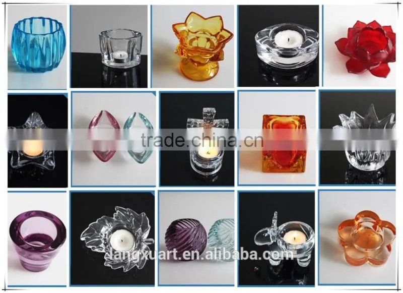 LX Mercury glass square twist tealight silver and gold candle holder