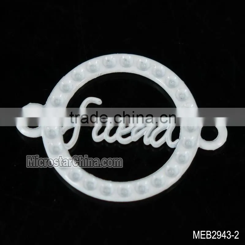 New design friend mix colour letter circular connector