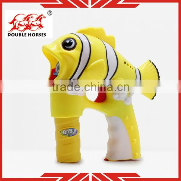 Child toys fish shape plastic material toy bubble gun