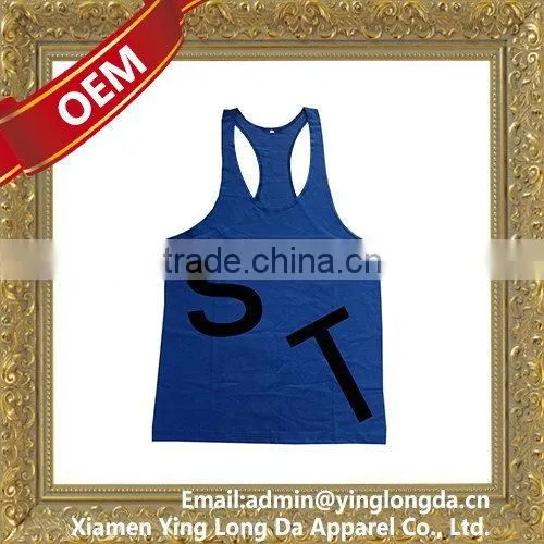 Good quality crazy Selling men's plain white tank tops