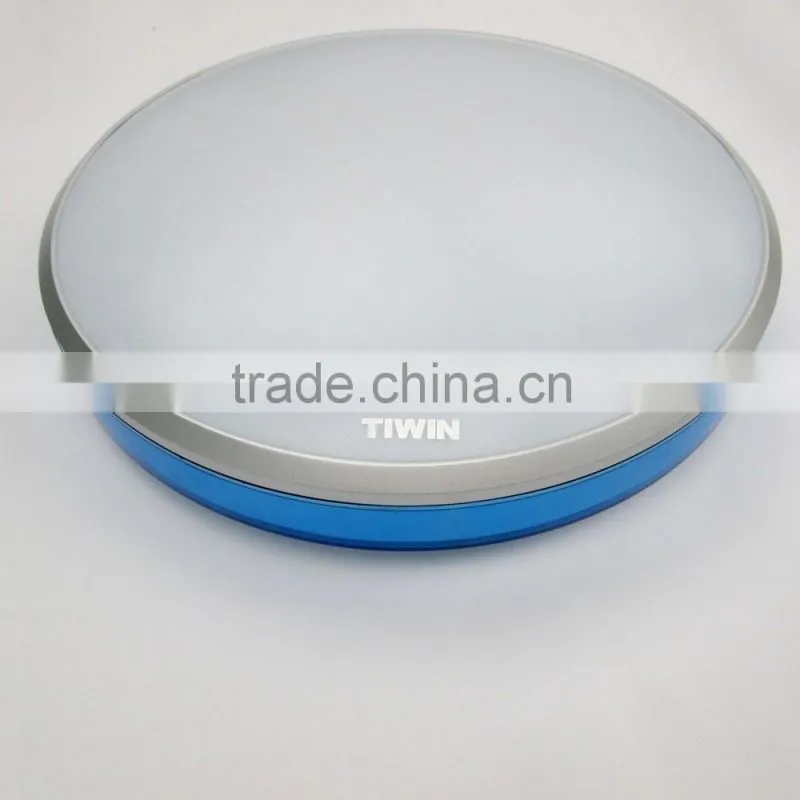 TIWIN 2015 High quality Energy Saving Red 15w 6000k Cool white Plastic Round led bedroom ceiling light