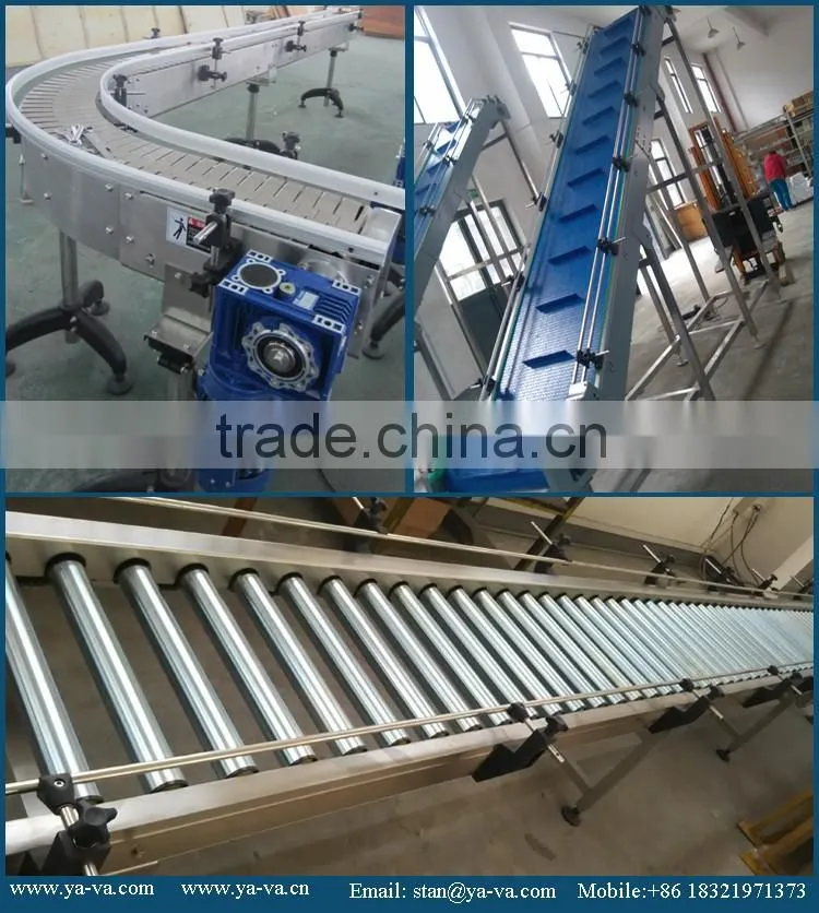 small inclined belts conveyor systemfor package machines