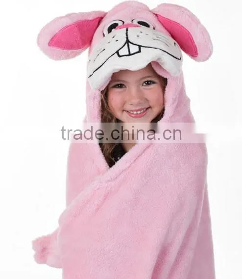 animal hood blanket,Plush Animal Blanket For Baby , Baby Warm Blanket