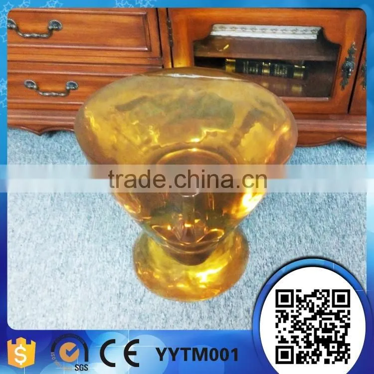 customized high quality clear transparent lucid resin decorative stool