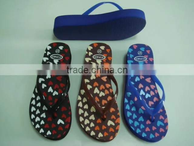 663 LOULUEN China New Model Women EVA PVC Printed Slippers