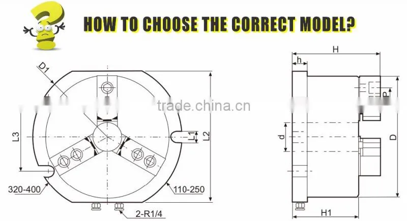 CNC wheel vertical lathe machine with 3 jaw Vertical Hollow Hydraulic Power Chuck