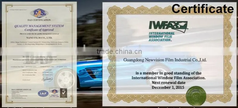 1.52*30m high UV and heat reduction self-adhesive vinyl PVC film