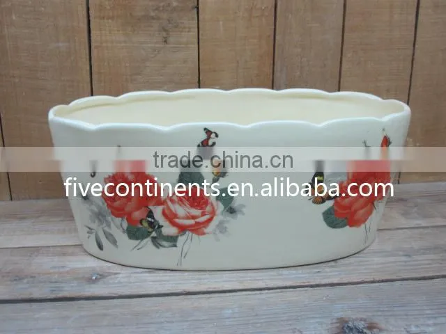 Ceramic Coffee/ Tea Mugs Set with Sugar Pot in Round Tray