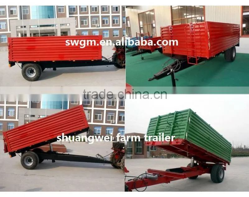 7CX-5T 5 ton Rear Tipping Farm Trailer Hot selling in Africa