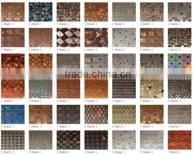 2013 new style self adhesive aluminium mosaic tiles