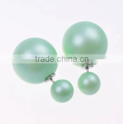 Fashion new arrival candy color imitation big pearl earrings women's jewelry beautiful stud earrings