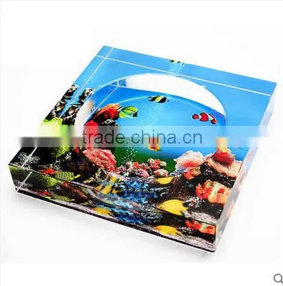 Large Laser Engraved Crystal Ashtray Wholesale