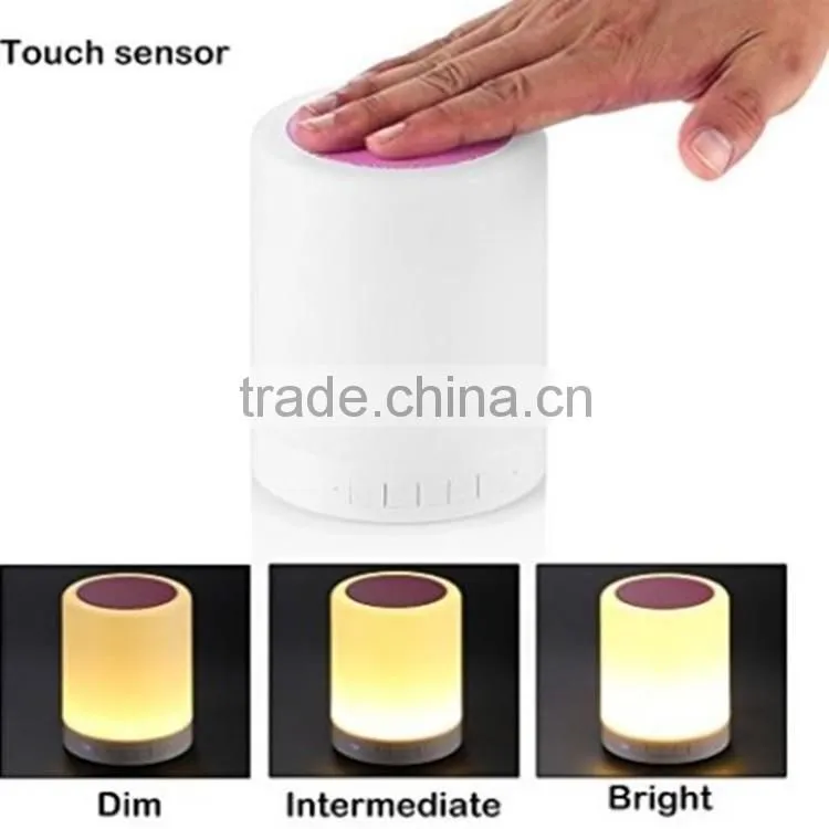 New Products 2016 Portable Sound System Bluetooth Speaker Lamp For Baby Music MP3 Player Christmas Gadgets