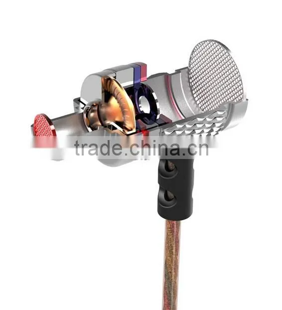 metal knurling earphone
