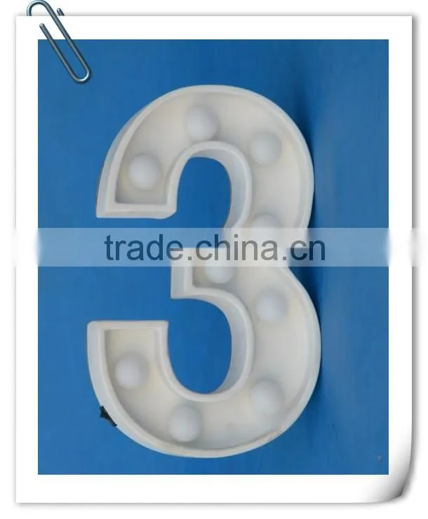 Most popular led numerals shape light with the battery marquee light marquee numbers