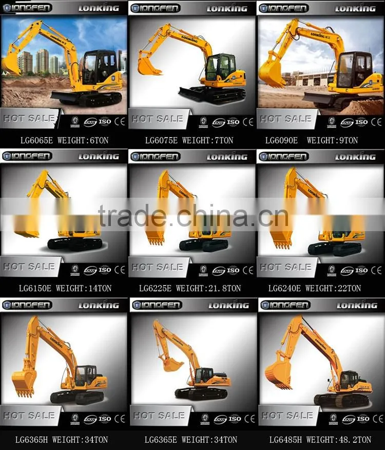 LG6485H Lonking 48 ton hydraulic grab excavator for sale with low price