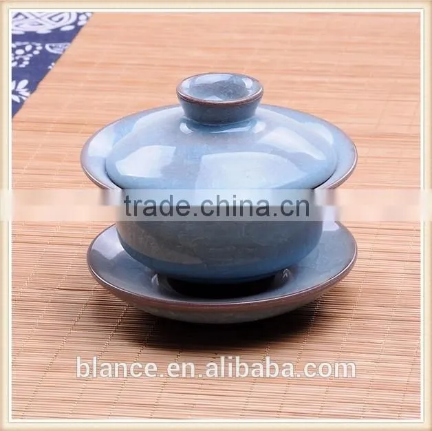 crackled glaze gaiwan in different color wholesale