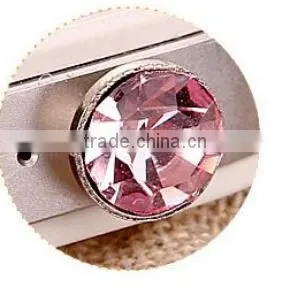 Fashion flash diamond colorful diamond cell phone headset dust plug dust plug 3.5mm universal