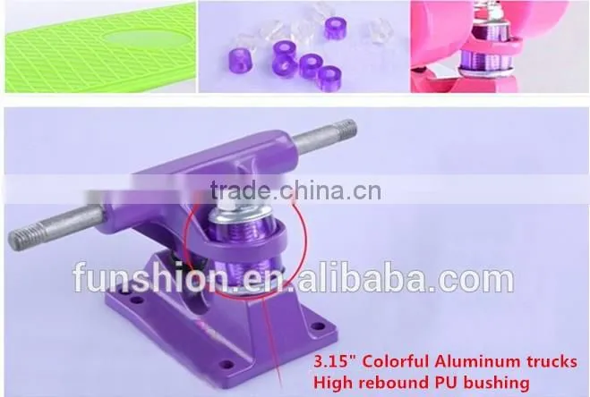 Nice gift for children high quality plastic skateboard