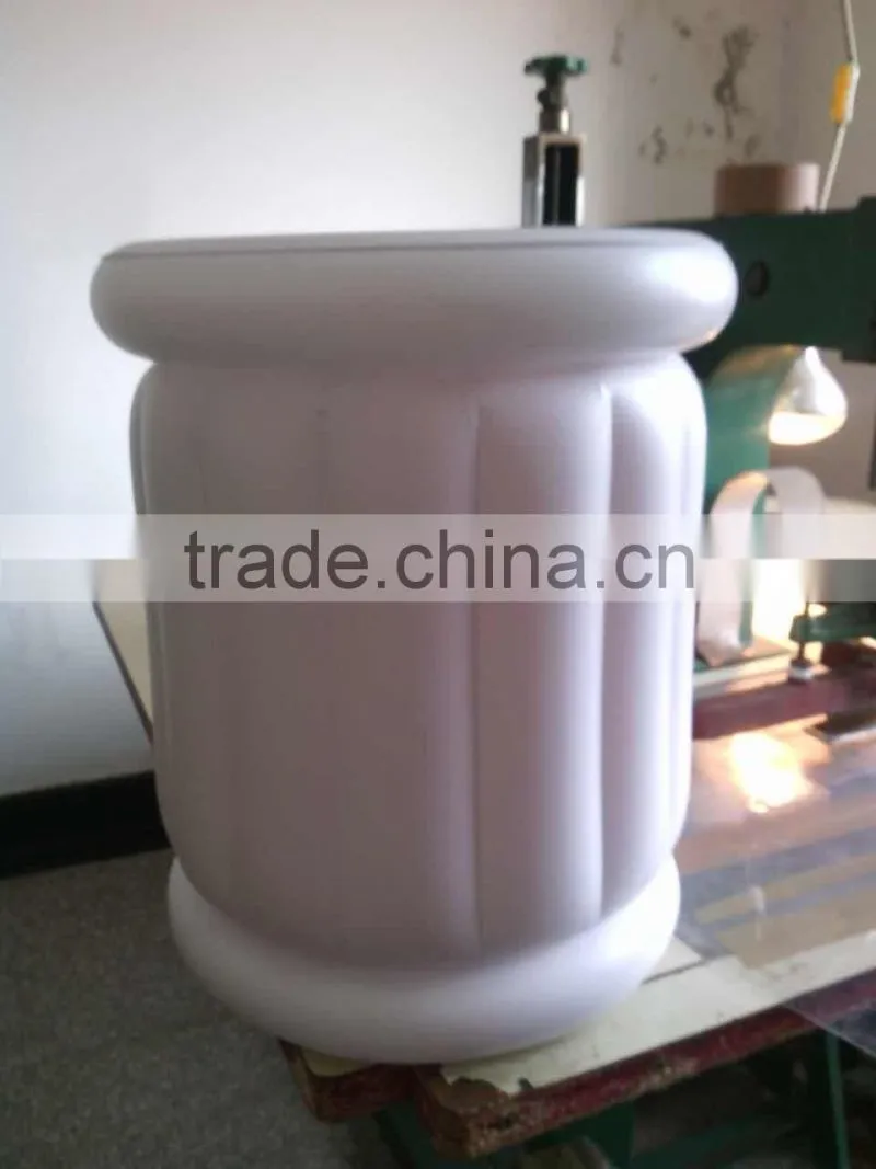 EN71 approved PVC inflatable cheap beer cooler/air cooler without water/plastic basket