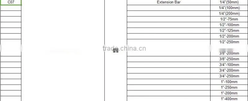 Titanium extension bar