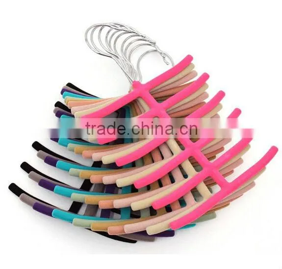 Velvet Hanger Collection Tie Hangers,Flocked Belt Rack